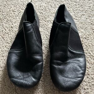 Black Leather Jazz Shoes